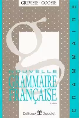 دانلود کتاب Nouvelle grammaire française - Grevisse