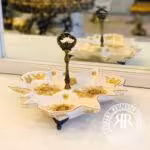 PERANS پرنس  ظروف پذیرایی چینی زینک مدل ایلیا اردو خوری 3 خانه  E1-1007