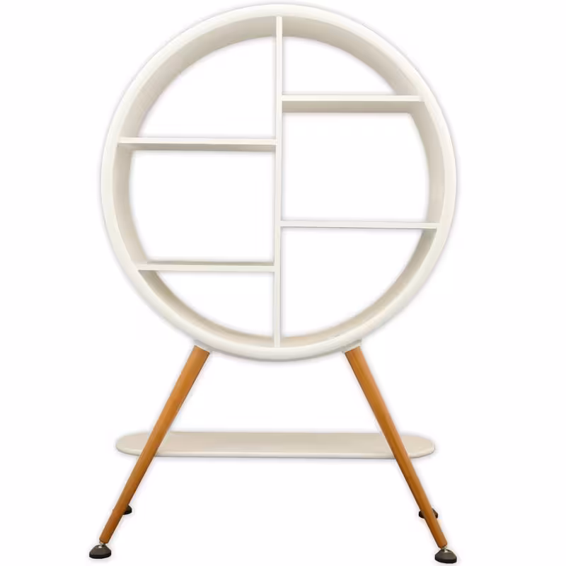 ویترین چوبی مدل LO-HGDC-84-WH رنگ سفید