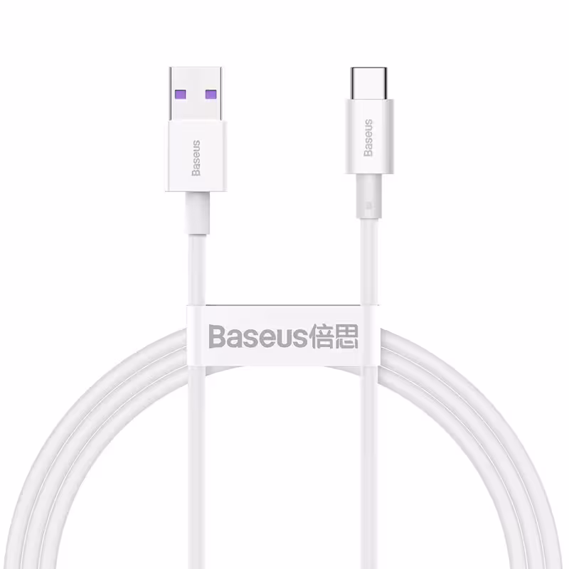کابل USB به USB-C باسئوس مدل Superior Series Fast Charging (6A 66W) طول 1 متر