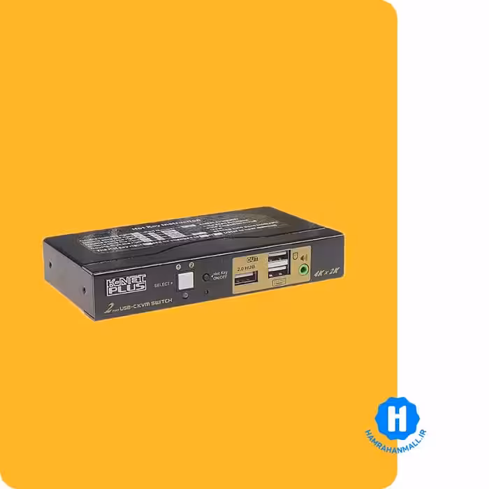 سوییچ 2 پورت KVM کی نت پلاس مدل KP-SWKC002