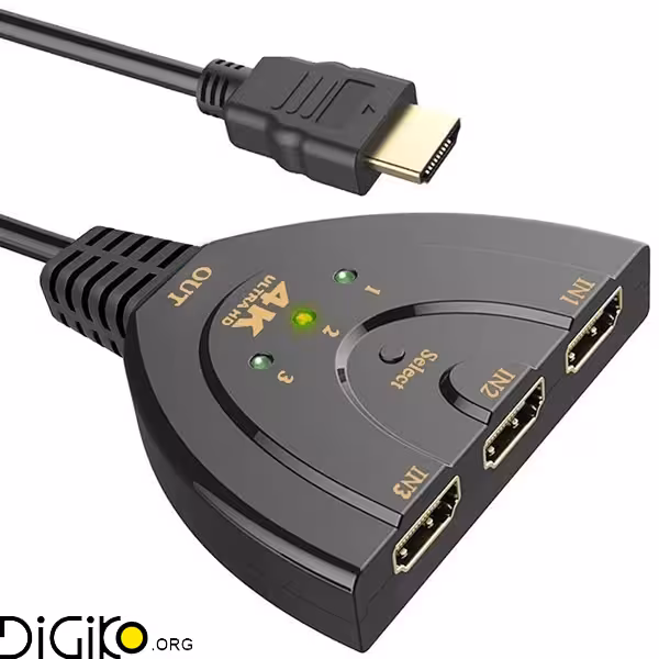 سوییچ سه پورت HDMI 4K مینی تک