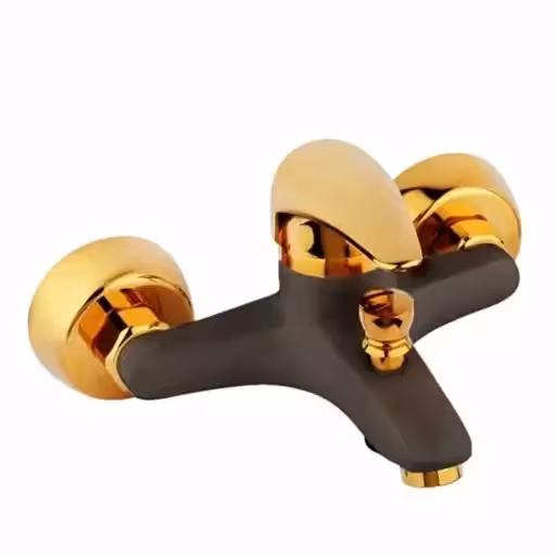شیر حمام مدل اردکی مشکی طلا