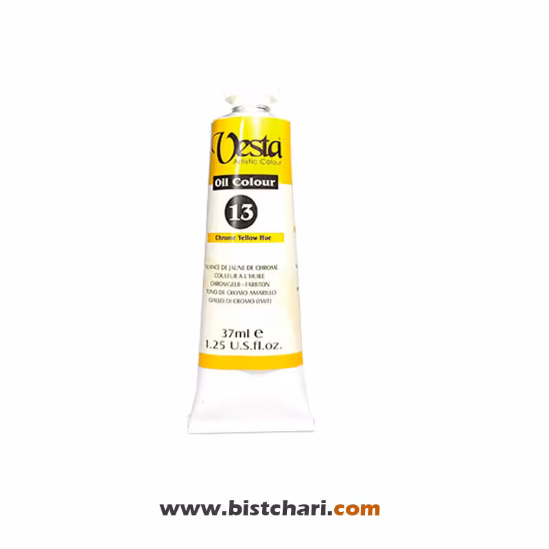 رنگ روغن رنگ Chrome yellow hue کد 13 برند وستا Vesta