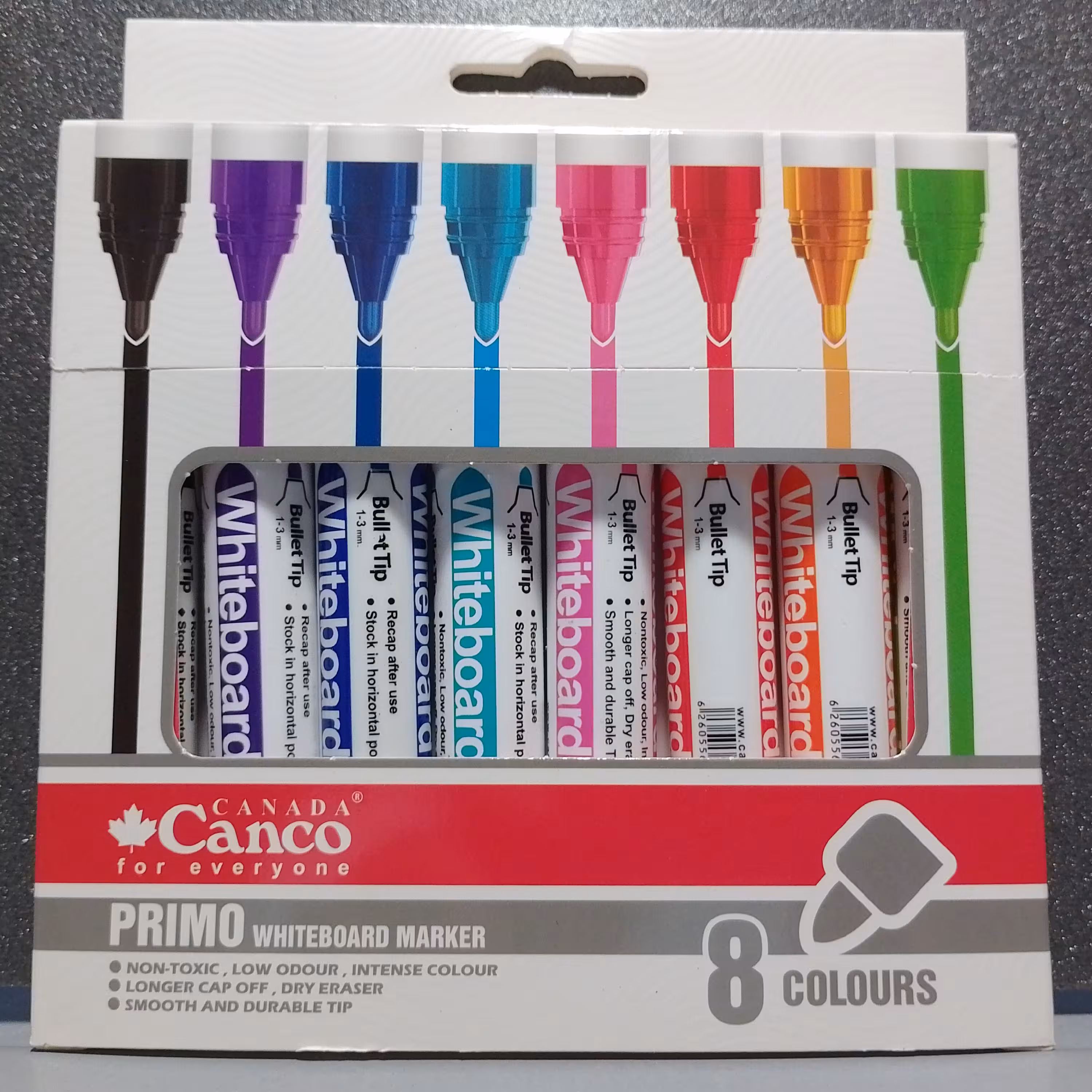 ماژیک وایت برد رنگی سرگرد کنکو بسته بندی 8رنگ زیبا