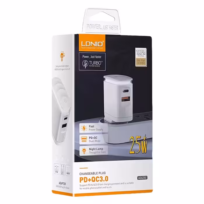 شارژر دیواری فست شارژ Ldnio PD 25W (عمده)