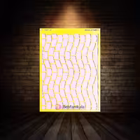 شابلون استنسیل ابعاد 35*25 کد HND 73