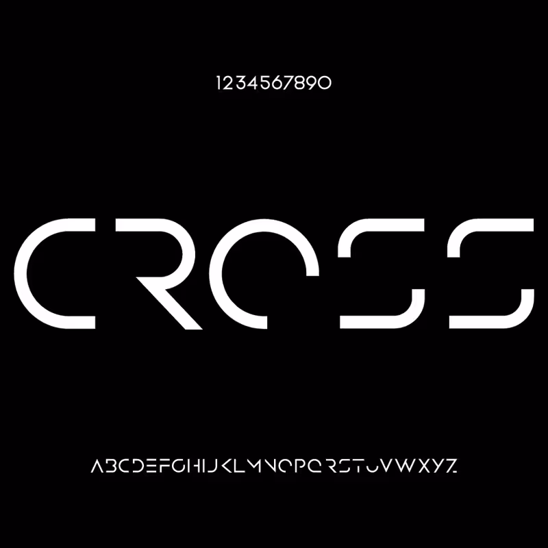 فونت انگلیسی لوگوتایپ Cross