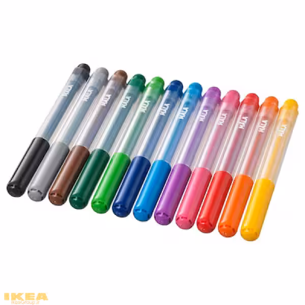 ماژیک 12 رنگ مدل MÅLA | برند ایکیا | ارسال 15 الی 20 روز کاری