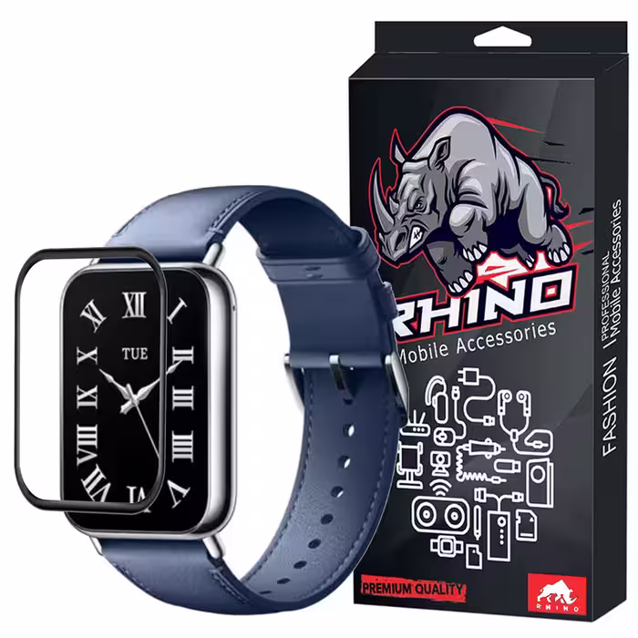 محافظ صفحه نمایش راینو مدل PMMA مناسب برای ساعت هوشمند شیائومی Mi Band 8 Pro