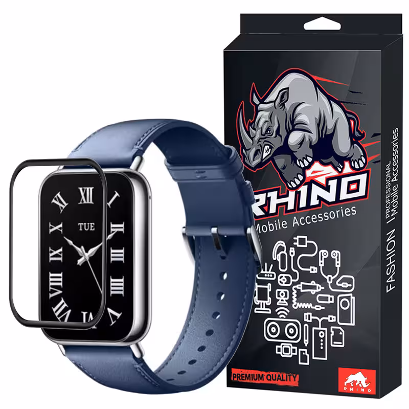 محافظ صفحه نمایش راینو مدل PMMA مناسب برای ساعت هوشمند شیائومی Mi Band 8 Pro