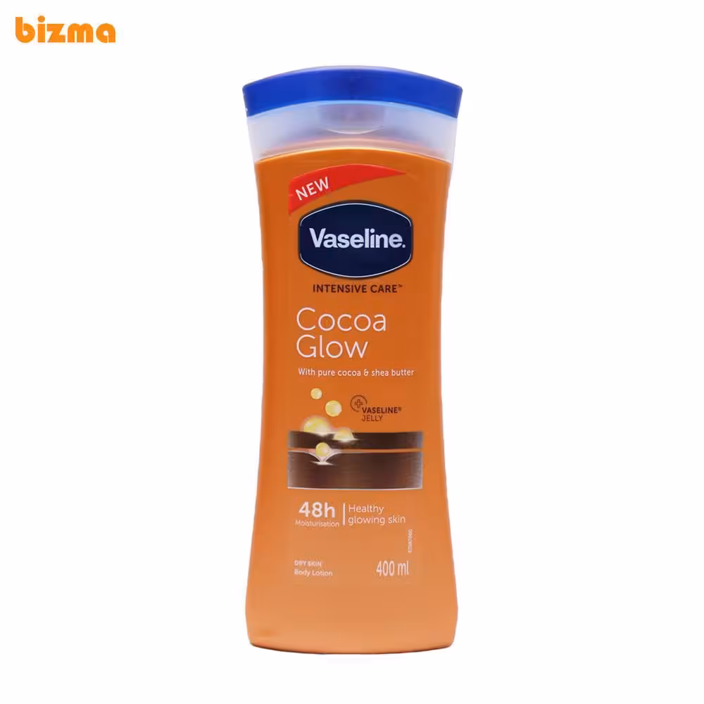 لوسیون بدن وازلین مدل Cocoa Glow حجم 400 میلی لیتر