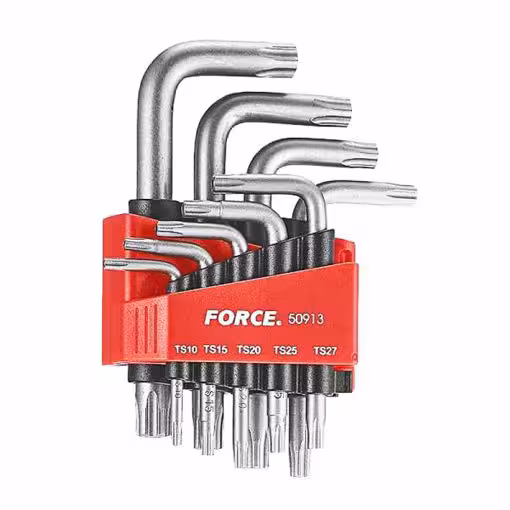 سری 9 عددی آچار ستاره ای پنج پر سوراخ دار مدل 50913  FORCE