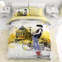 سرویس لحاف روتختی ترکسان یک نفره 4 تیکه کد D96