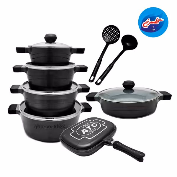 سرویس گرانیت 15پارچه  A.T.C مشکی