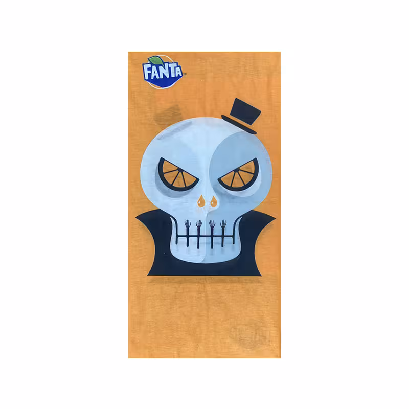 دستمال سر کوهنوردی تابستانی طرح اسکلت 06