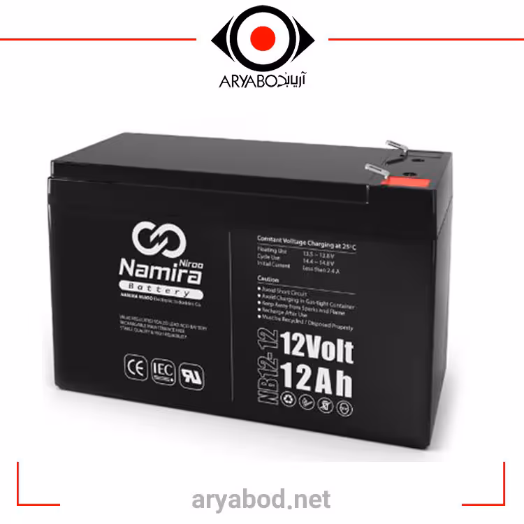باتری یو پی اس 12ولت 12 آمپر نامیرا نیرو (12V 12AH) UPS BATTERY NAMIRANIROO NB12-12