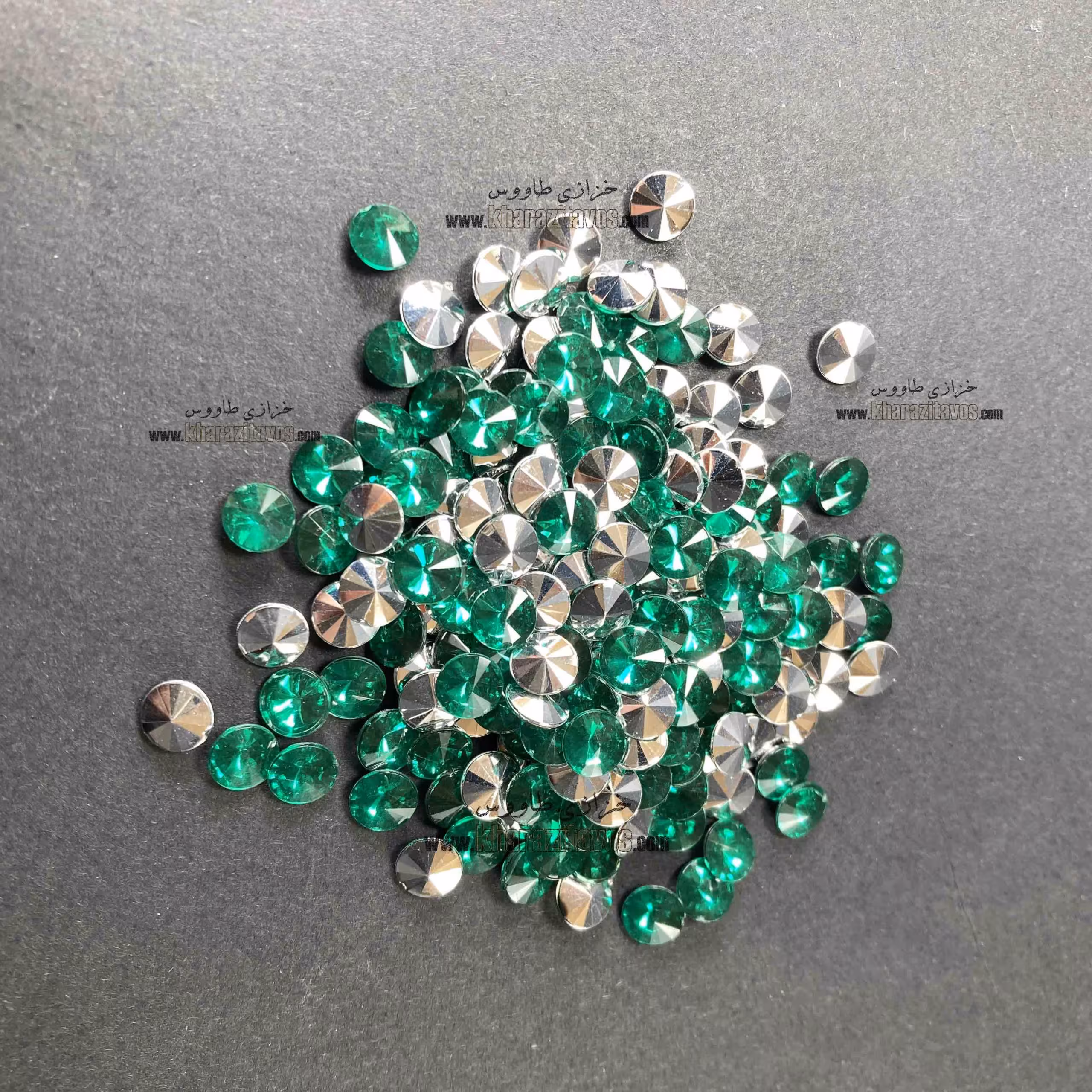 ریولی گرد پلاستیکی سایز 6 ( سبز ) بسته 200 عددی