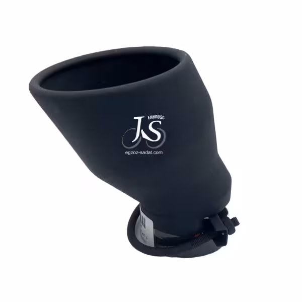 سر اگزوز جی اس مدل 206 دم کج بیضی کربن کد 218