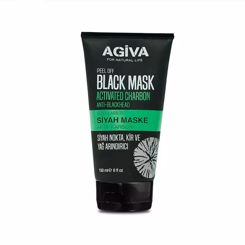 ماسک صورت آگیوا مدل peel off black mask حجم 150 میلی لیتر
