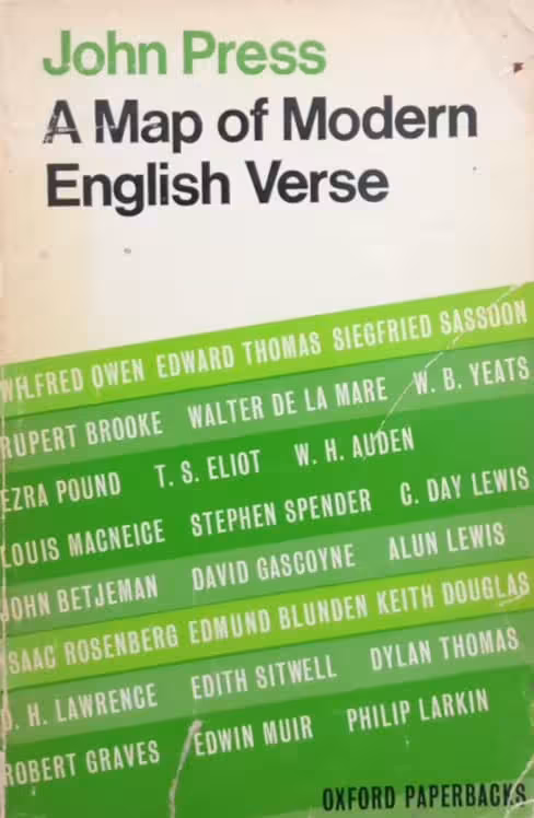 A Map of Modern English Verse | John Press