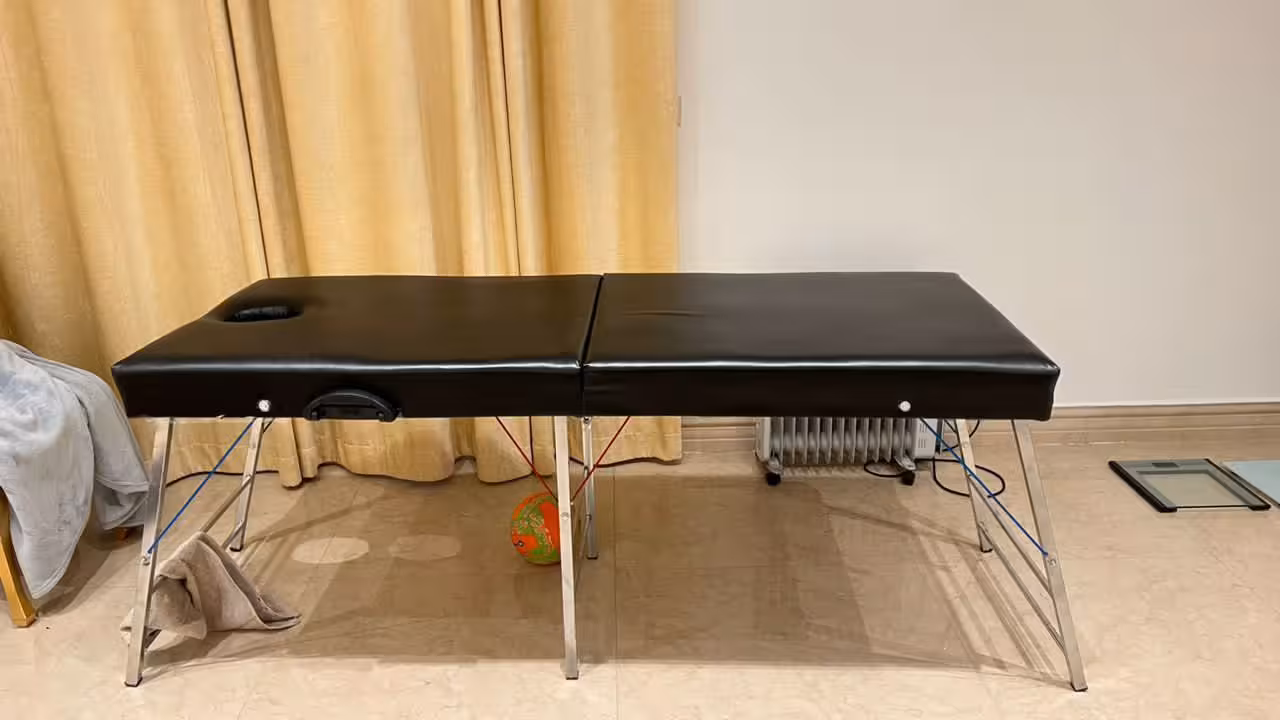 تخت چمدانی ماساژ ، پرتابل و تاشو همراه مژه مدل تن آسا مدشاپ