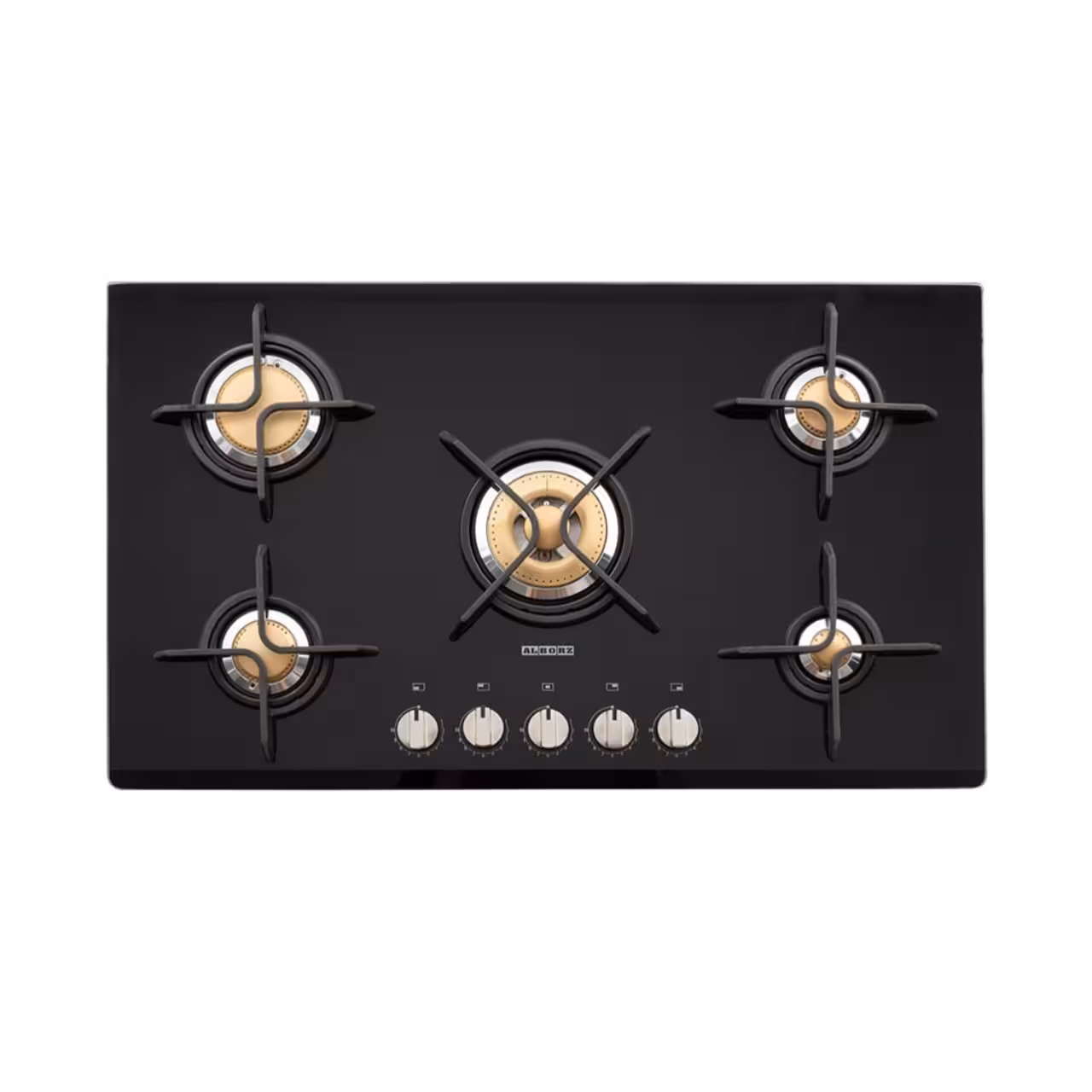 اجاق گاز صفحه ای شیشهای استیل البرز مدل G 5912 با قطعات ایتالیایی