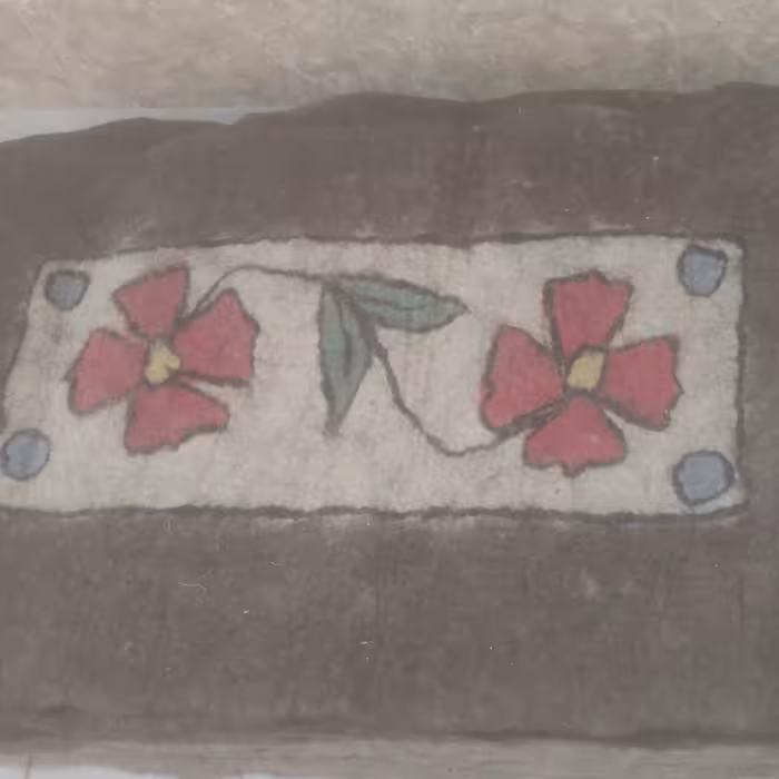 نمد پشم گوسفند رنگ تیره سایز بزرگ (تشک و زیرانداز نمد پشمی گوسفندی)