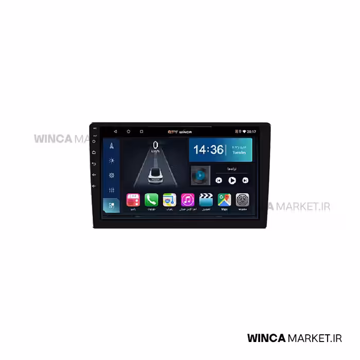 مانیتور نیسان رونیز فابریک سری S500 BLU-RAY مدل GL855 برند وینکا WINCA