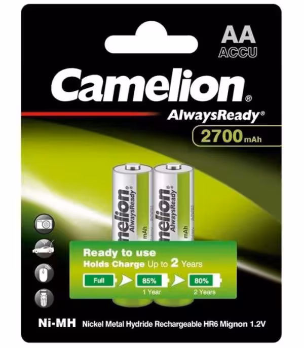 باتری قلم شارژی کملیون-2700MA-جعبه 12 عددی