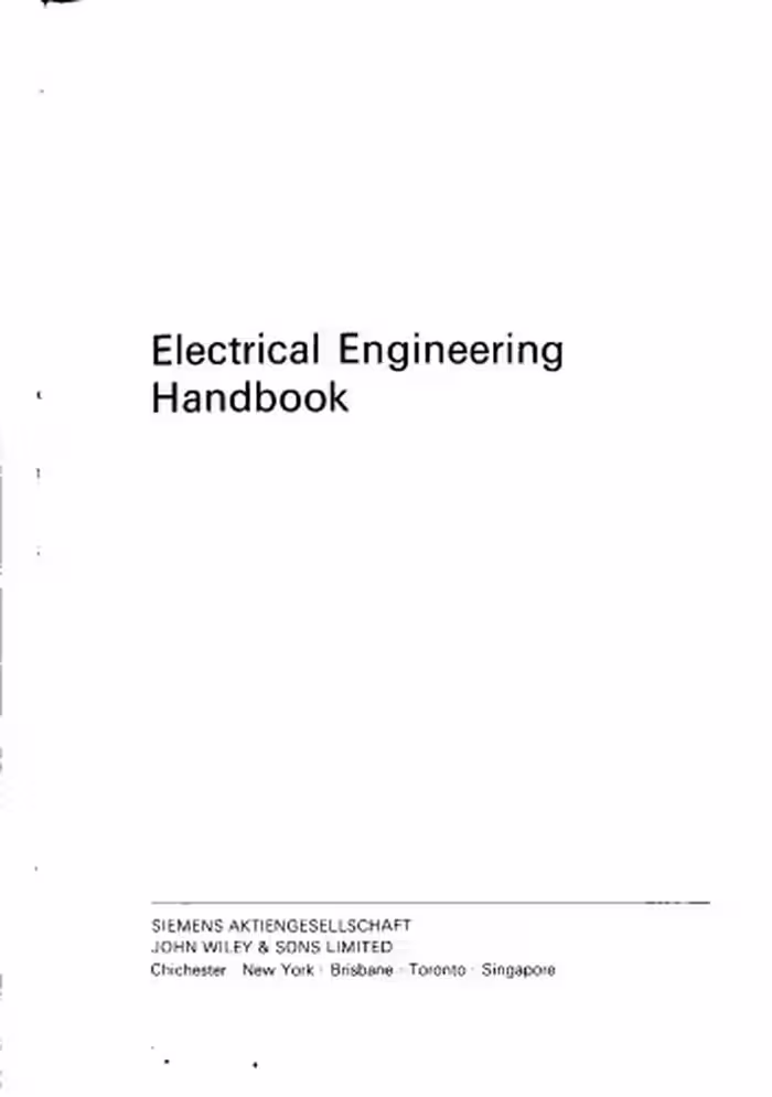 خرید و دانلود نسخه کامل کتاب Electrical Engineering Handbook