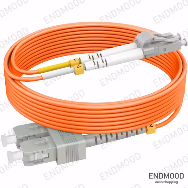 پچ کورد فیبر نوری 5 متری نگزنس SC-LC داپلکس مالتی مود Nexans