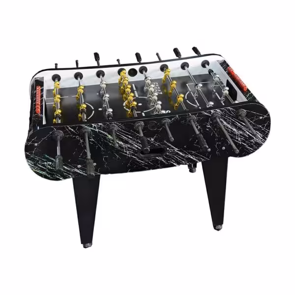 میز فوتبال دستی ثابت کف شیشه ای مدل ST21 | مشکی | درجه 1 | بهترین کیفیت
