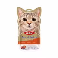 بستنی گربه بایولاین مدل ماهی تن و روغن ماهی وزن 15گرم بسته 5 عددی | چاوه