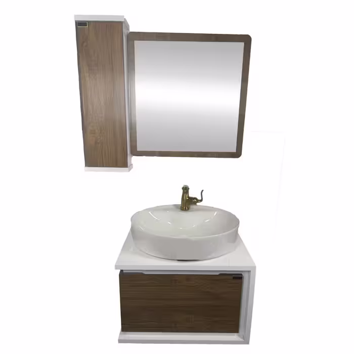 روشویی کابینتی مدل W60 سفید چوبی