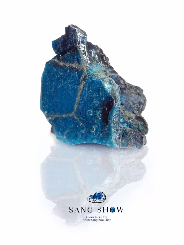 سنگ آپاتیت آبی راف و بزرگ و استثنایی S508