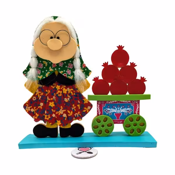 تاپر (استند) چوبی بزرگ ننه و گاری انار کد 1