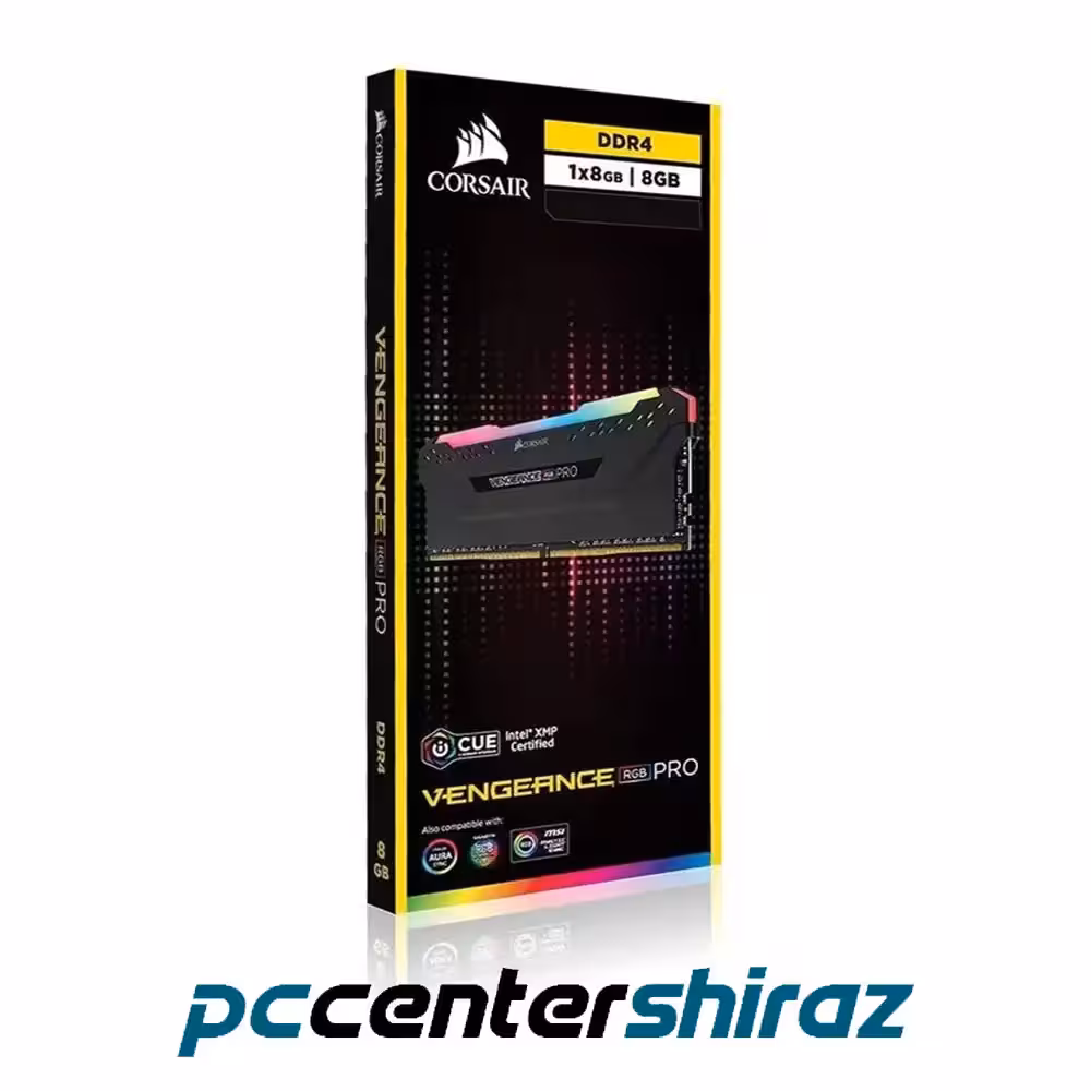 حافظه رم دسکتاپ کورسیر مدل CORSAIR Vengeance RGB Pro 8GB DDR4 3200Mhz