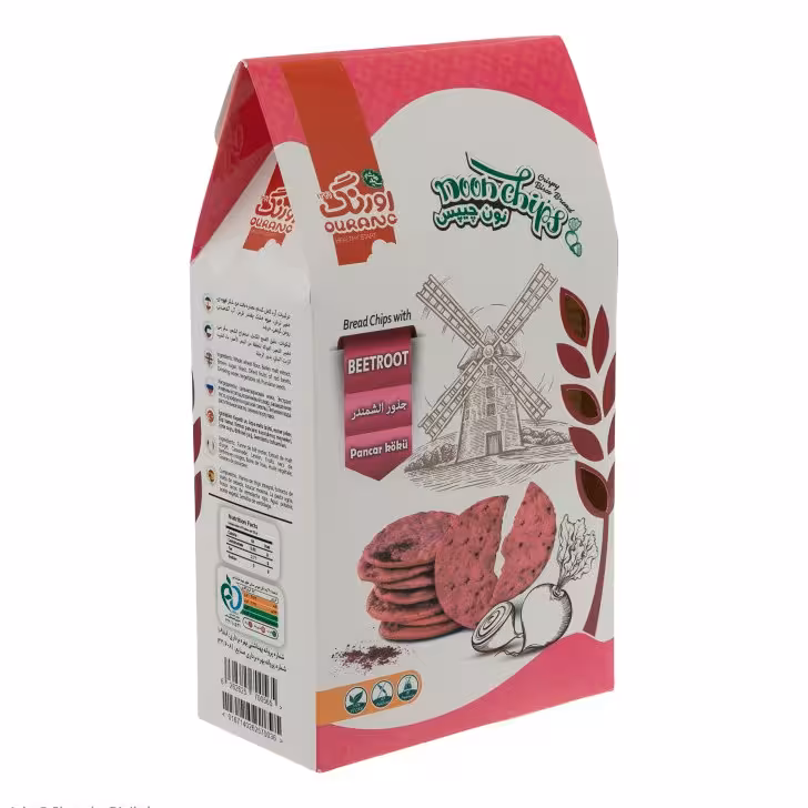 نان چیپس حاوی لبو و شیره انگور اورنگ بسته 2 عددی  - 200 گرم