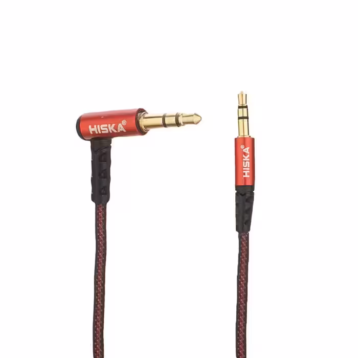کابل AUX هیسکا مدل W34 طول 1.2 مترHiska AUX cable model W34 length 1.2 meters