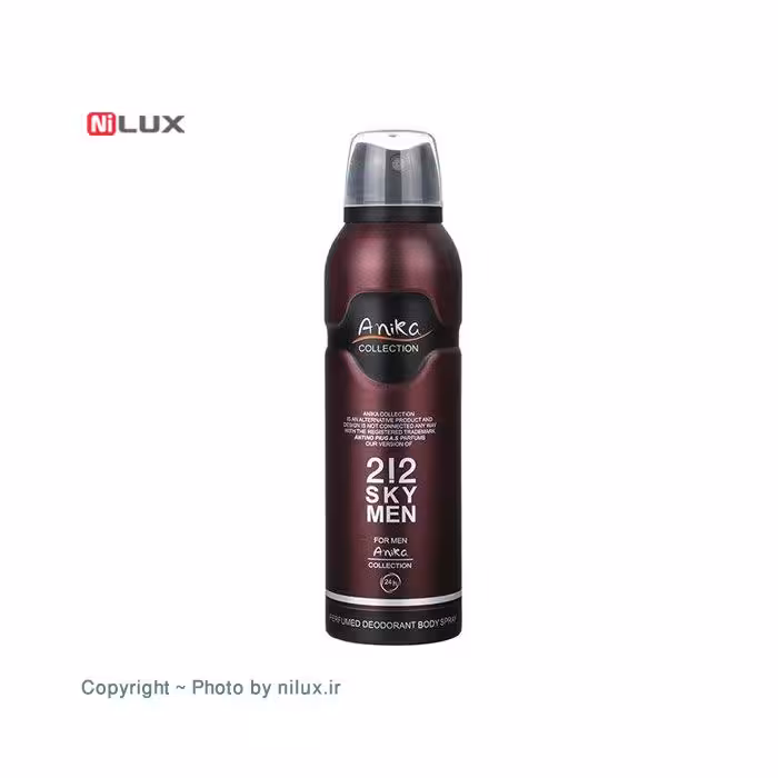 اسپری خوشبو کننده بدن مردانه آنیکا مدل Sky Men 212 حجم 200 میلی لیتر