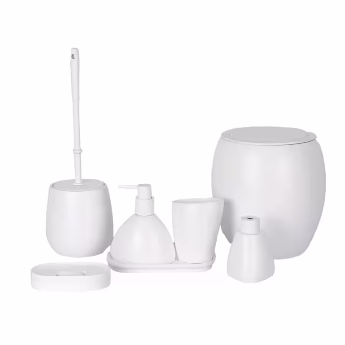 ست سرویس بهداشتی 7 پارچه دلفین مدل FN-714-White