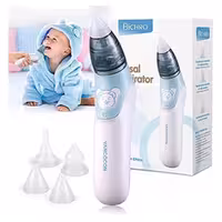 پوآر برقی بینی و موم گوش نوزاد با 4 نازل