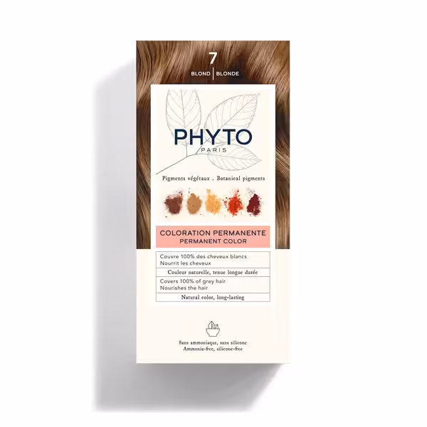 رنگ مو فیتو Phyto بلوند طبیعی 7 بدون آمونیاک Blonde 7