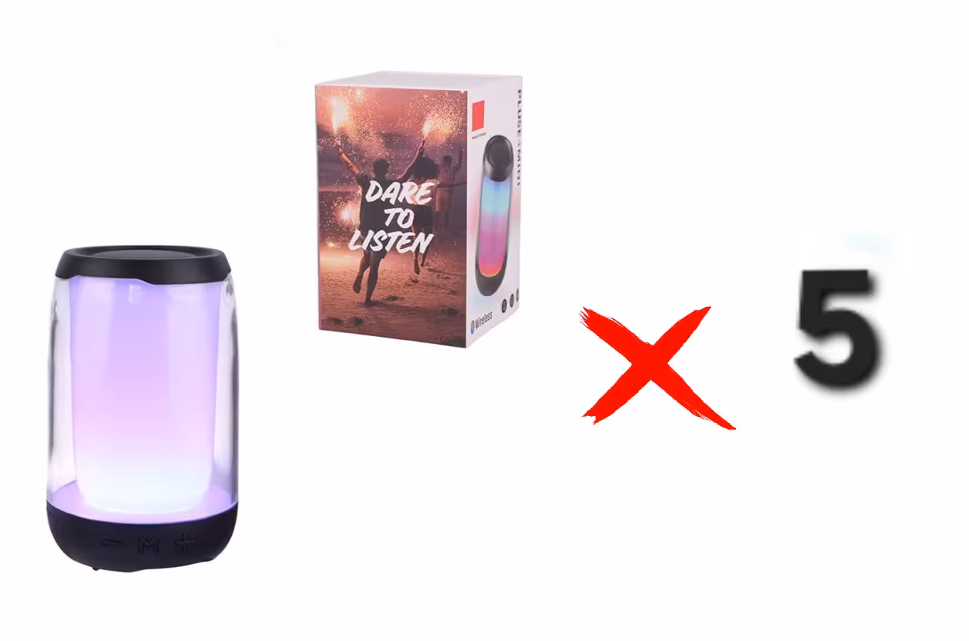 اسپیکر بلوتوثی Pluse 4 Mini سبد 5 عددی