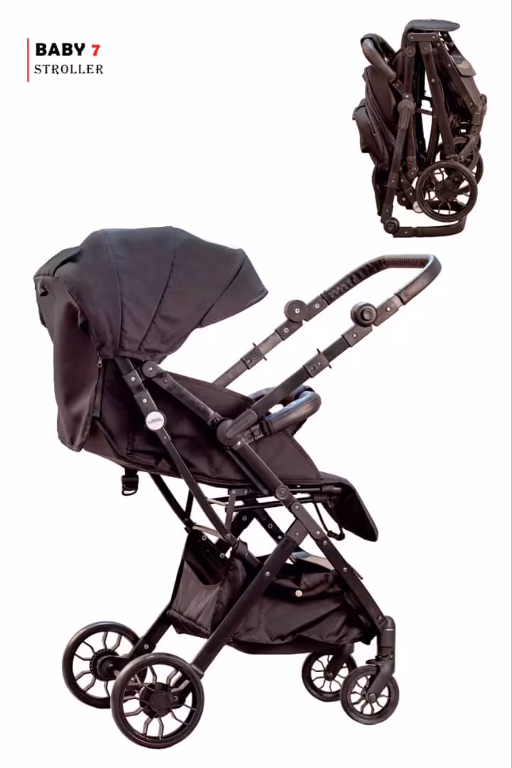 سرویس کالسکه  بیبی استار مدل دسته دو طرفه  BABY 7