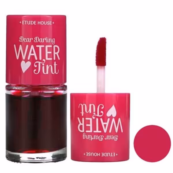 تینت لب مایع اتود مدل water tint رنگ صورتی حجم 9.5 میل  ساخت کره