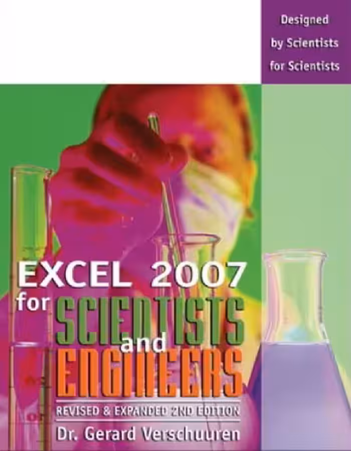 خرید و دانلود نسخه کامل کتاب Excel 2007 for Scientists and Engineers