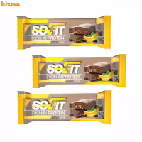 پروتئین بار موز با روکش شکلات تلخ سوفیت – 3 عددی