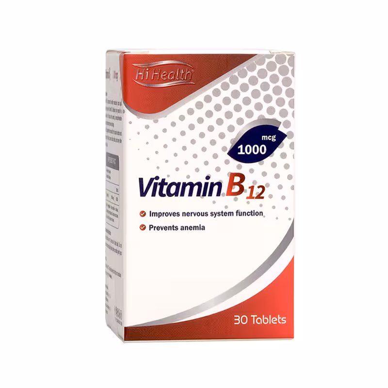 قرص ویتامین B12 1000 های هلث 30 عدد